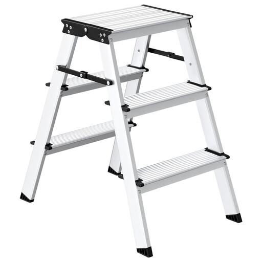 JOYFURNOS Ladder, 3 Step Aluminium Alloy