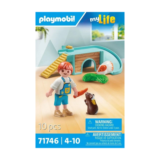 PLAYMOBIL 71746 - Boy with 2 Guinea Pigs and Accessories