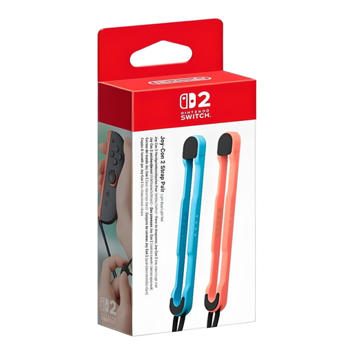 Nintendo Switch 2 Joy-Con Wrist Straps, Pair of 2 (Light Blue/Light Red)