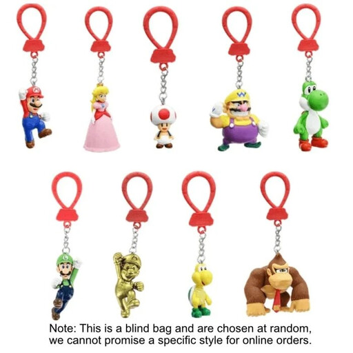Super Mario Backpack Buddies Collectible Keychain