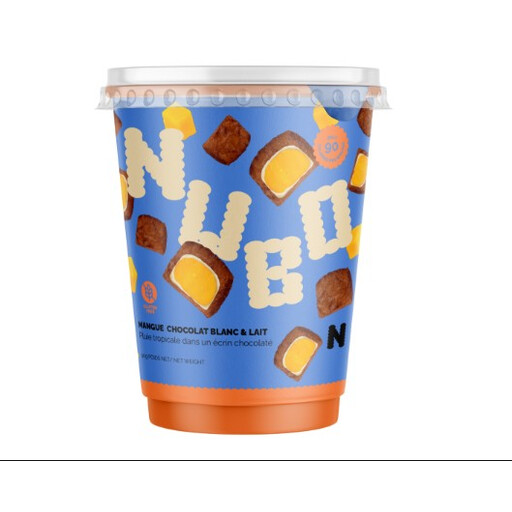 NUBO White & Milk Chocolate Covered Mango