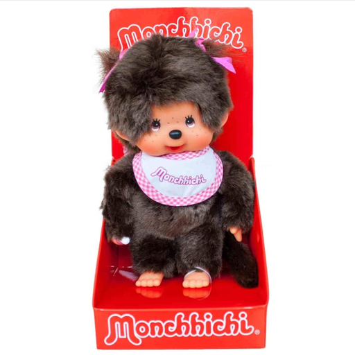 Monchhichi - Klassisches M?dchen mit Z?pfen, 20 cm