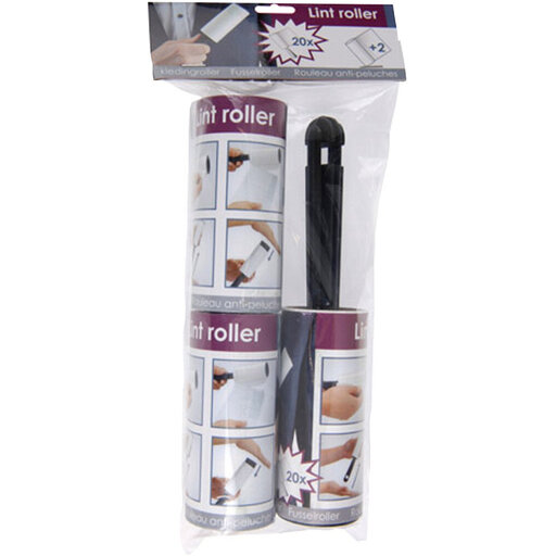 Lint Remover Set with Holder - 3 Rolls, Multi