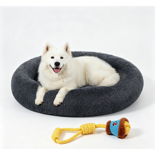 Lit de cage apaisant moelleux en peluche JOYFURNOS