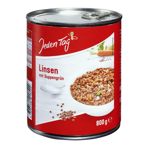 Jeden Tag Braune Linsen mit Suppengemüse 850ml