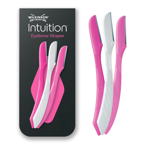 Wilkinson Sword Intuition Dermaplaning Eyebrow Shaper 3 Attachments and 1 Tip