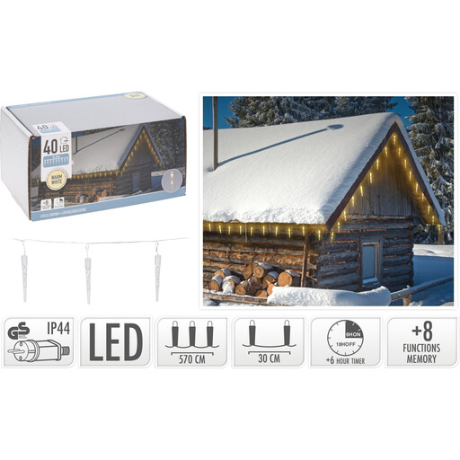 Christmas Icicle Lights Christmas Decoration-40pcs LED