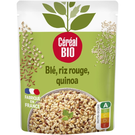 Mélange de céréales bio avec blé rouge et quinoa
