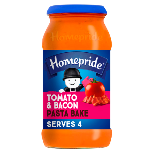 Homepride Creamy Tomato & Bacon Pasta Bake 485g sauce jar