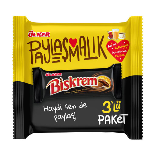 ULKER BISKREM KAKAO KREMALI BISK?VI (BISCUIT) 3X100g