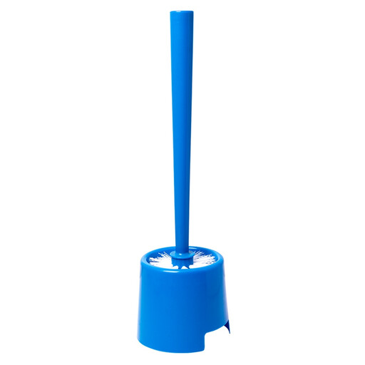 37CM Blauwe Toiletborstel met Houder