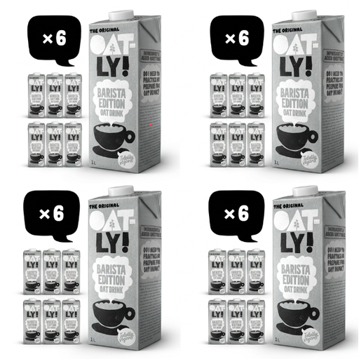Value Pack 4 x OATLY Oat Drink Barista Edition 6 x 1L