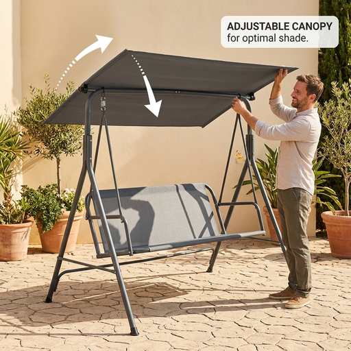 terrabeta 2-Seater Steel Garden Swing
