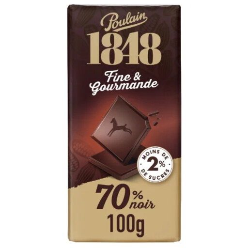 POULAIN Fine 70% dark chocolate bar, 100 g