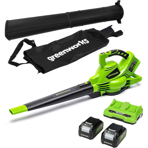 Greenworks 48V(24V x 2) Cordless Leaf Blower and Vacuum