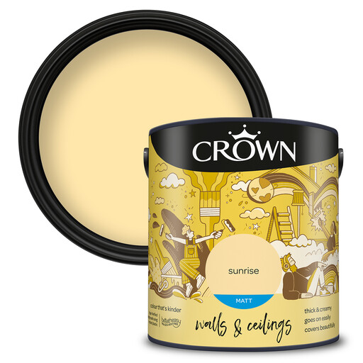Crown Matt Emulsion in the colour Sunrise