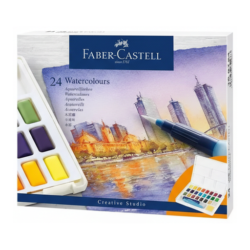 Faber-Castell Watercolours in Pans 24ct Set