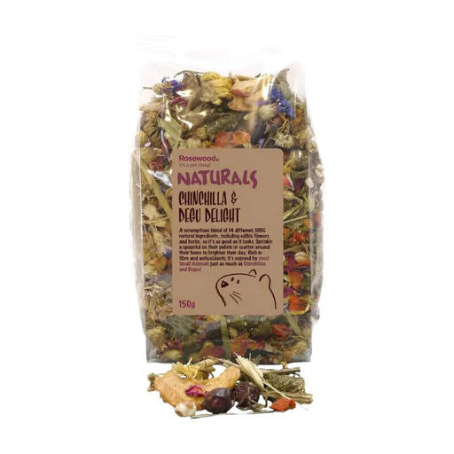 Rosewood Naturals Chinchilla and Degu Delight Small Animal Treats 150g