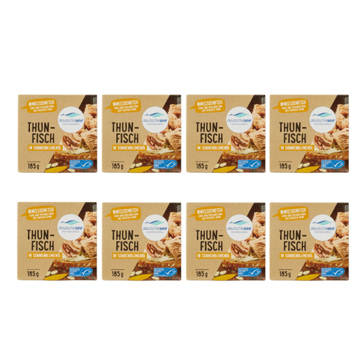 Deutsche See Tuna in Sunflower Oil 8-Pack