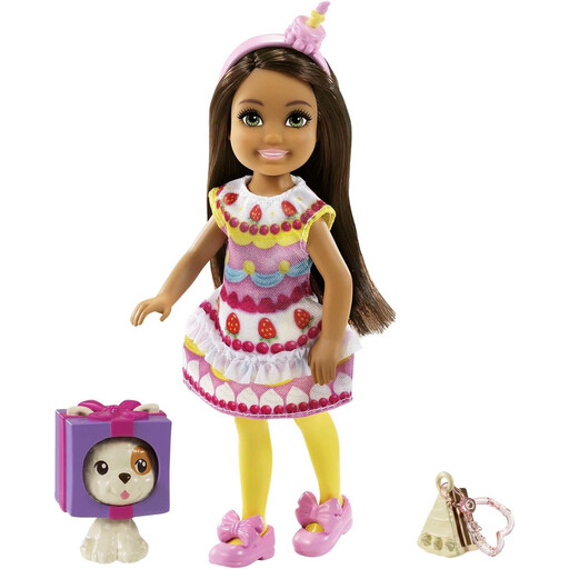 Barbie Club Chelsea Fashion Doll with Cupcake Dress