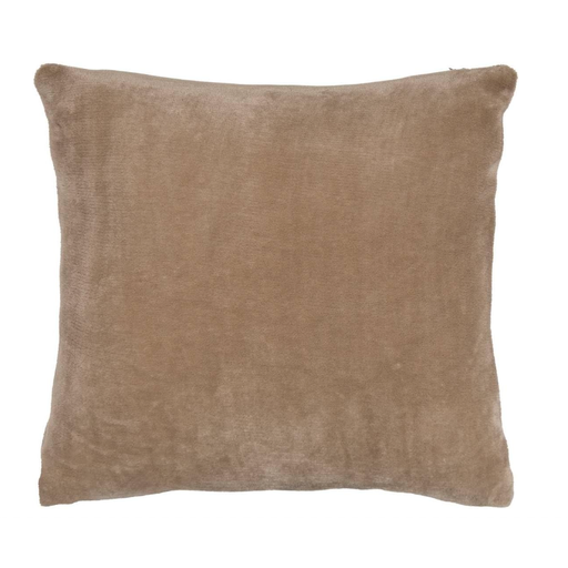 Atmosphera Ollis Flanell-Dekokissen in Leinenbeige
