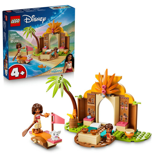 LEGO Disney Moana Village House and Canoe Building Set 43282