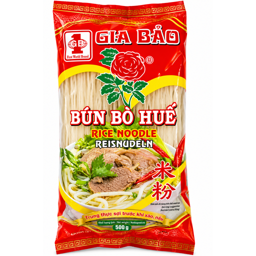 Gia Bao Bun Bo Hue rice noodles, 500 g pack