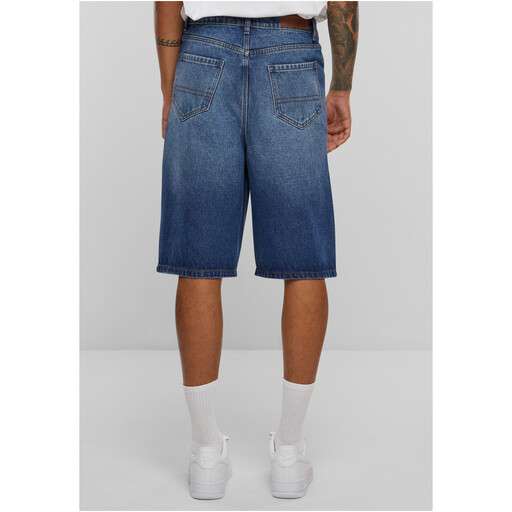 Urban Classics 90's Heavy Denim Shorts in Mid Blue Washed