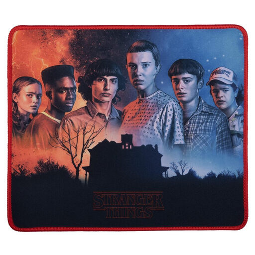 Konix Stranger Things Gaming Mouse Pad 32 x 27 cm - Non-Slip Microfiber Surface - Rubber - Best Friends Design