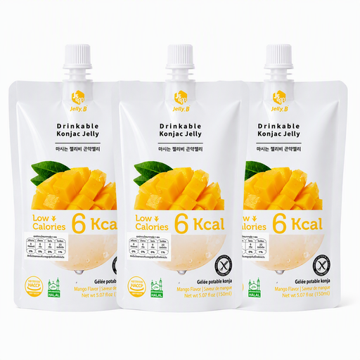 Jelly.B Konjac Jelly Mango - 150 ml (Pack of 3)