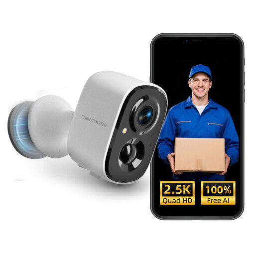 CINMOORE 2.5K Wireless Outdoor Security Camera