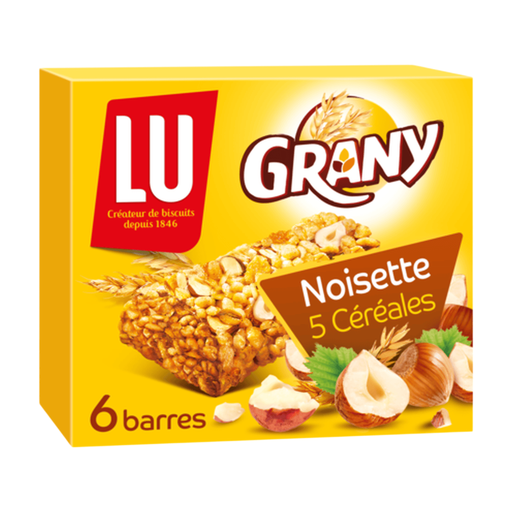 LU Grany Hazelnut Cereal Bars 125 g