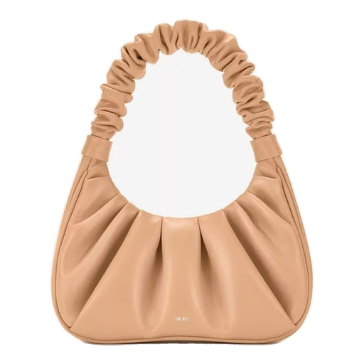 JW PEI Gabbi Ruched Hobo Handbag - Warm Beige