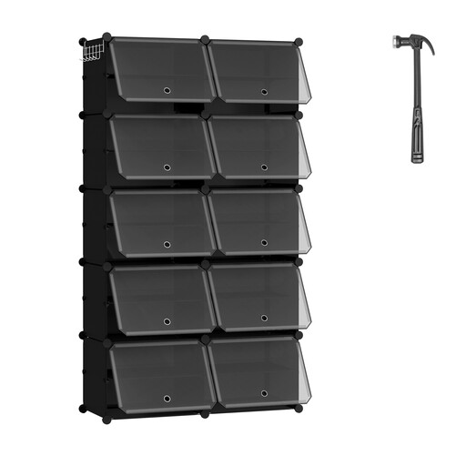 eSituro Würfel-Schuhschrank zum Stecken