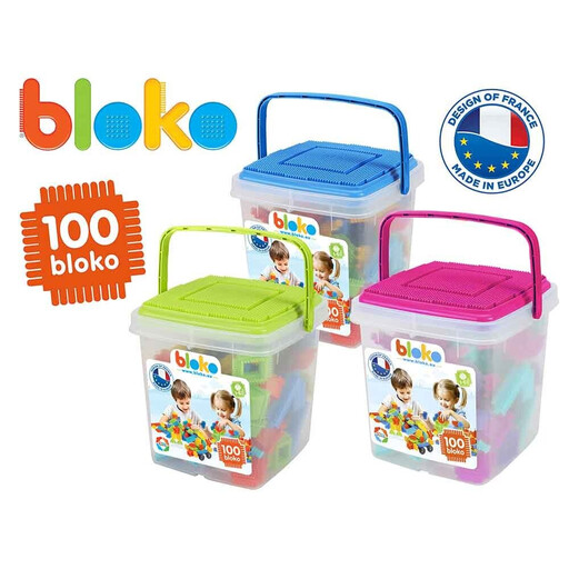 Bloko - 100 pcs Storage Barrel (Asst. Pink, Blue, Green)