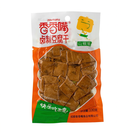 JOYTOFU Marinated Tofu Snack - Mountain Pepper Flavor, 100g