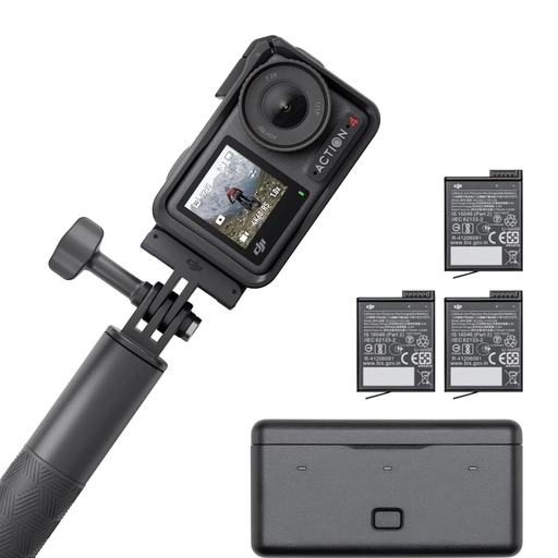 DJI Osmo Action 4 Adventure Combo - 4K/120fps Waterproof Camera