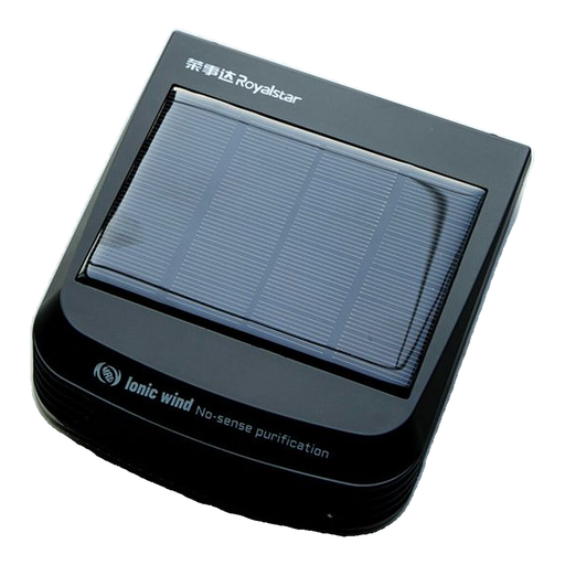 Royalstar Car-use Air Purifier – Negative Ion & Solar/USB Dual Power