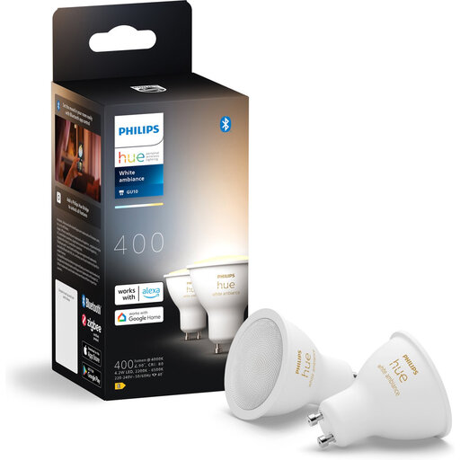 Philips Hue Spot - Warm-to-Cool White Light - 2-Pack - GU10