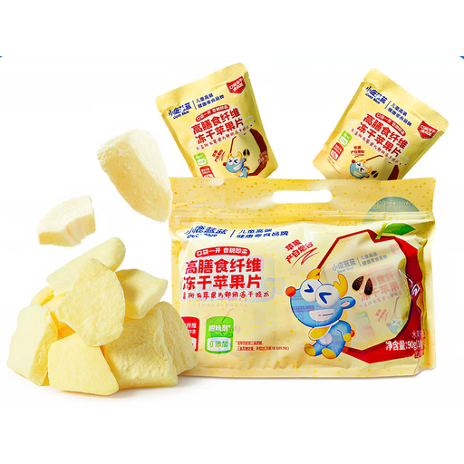 Blue Blue Snacks High-Fiber Freeze-Dried Apple Slices, Original Flavour, 90g