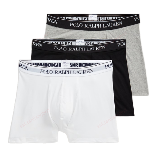 Ralph Lauren Stretch Cotton Boxer Brief 3-Pack in multiple colours