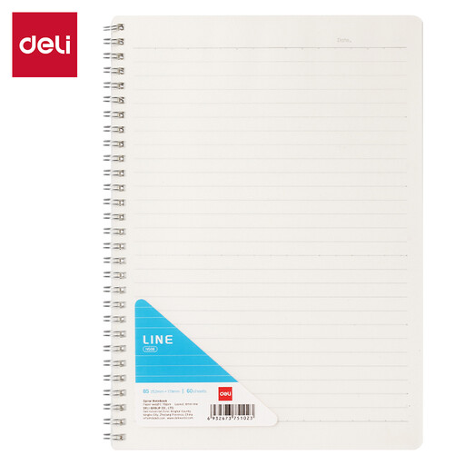 Deli B5 Spiral Notebook with PP Cover