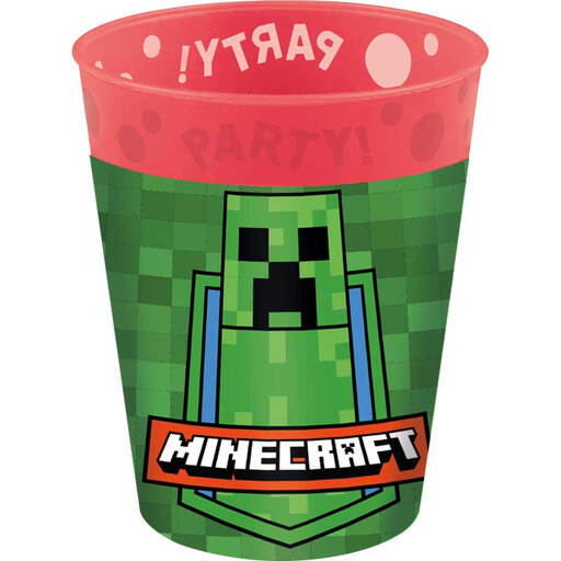 Minecraft Party Reusable Cups 250ml 4 Pack