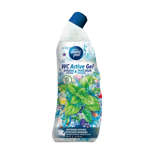 AMBIPUR Toilet Active Gel, Mint & Jasmine, 750 ML