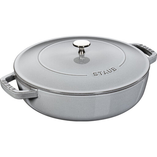STAUB Round Cast Iron Casserole Pot with Lid - 28cm, 3.7L