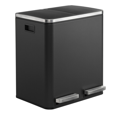 Double Pedal Trash Can, 2 x 15L