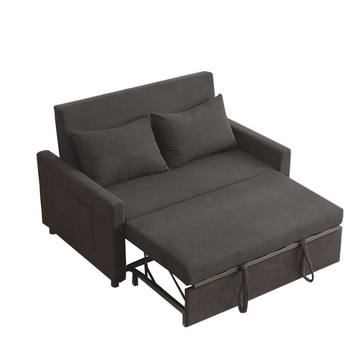 2 Seater Sofa Bed, 3-in-1 Convertible Pull Out Sleeper Sofa