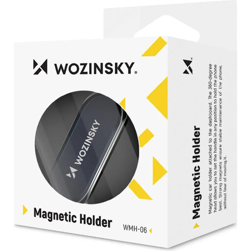 Wozinsky WMH-06 Silver 360° Adhesive Magnetic Dashboard Car Phone Mount
