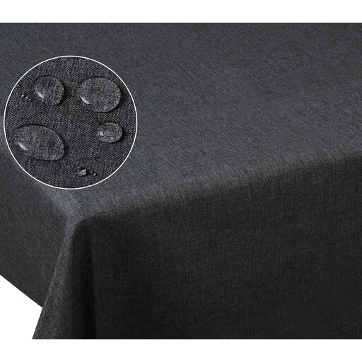 Laneetal washable tablecloth, lotus effect linen-look