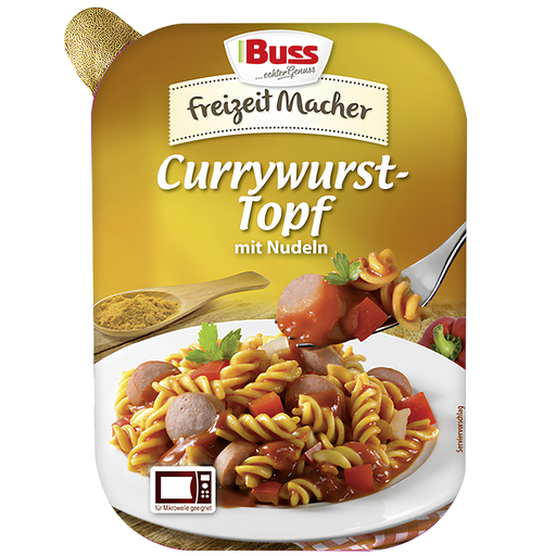 Buss Freizeitmacher Currywursttopf mit Nudeln 300g